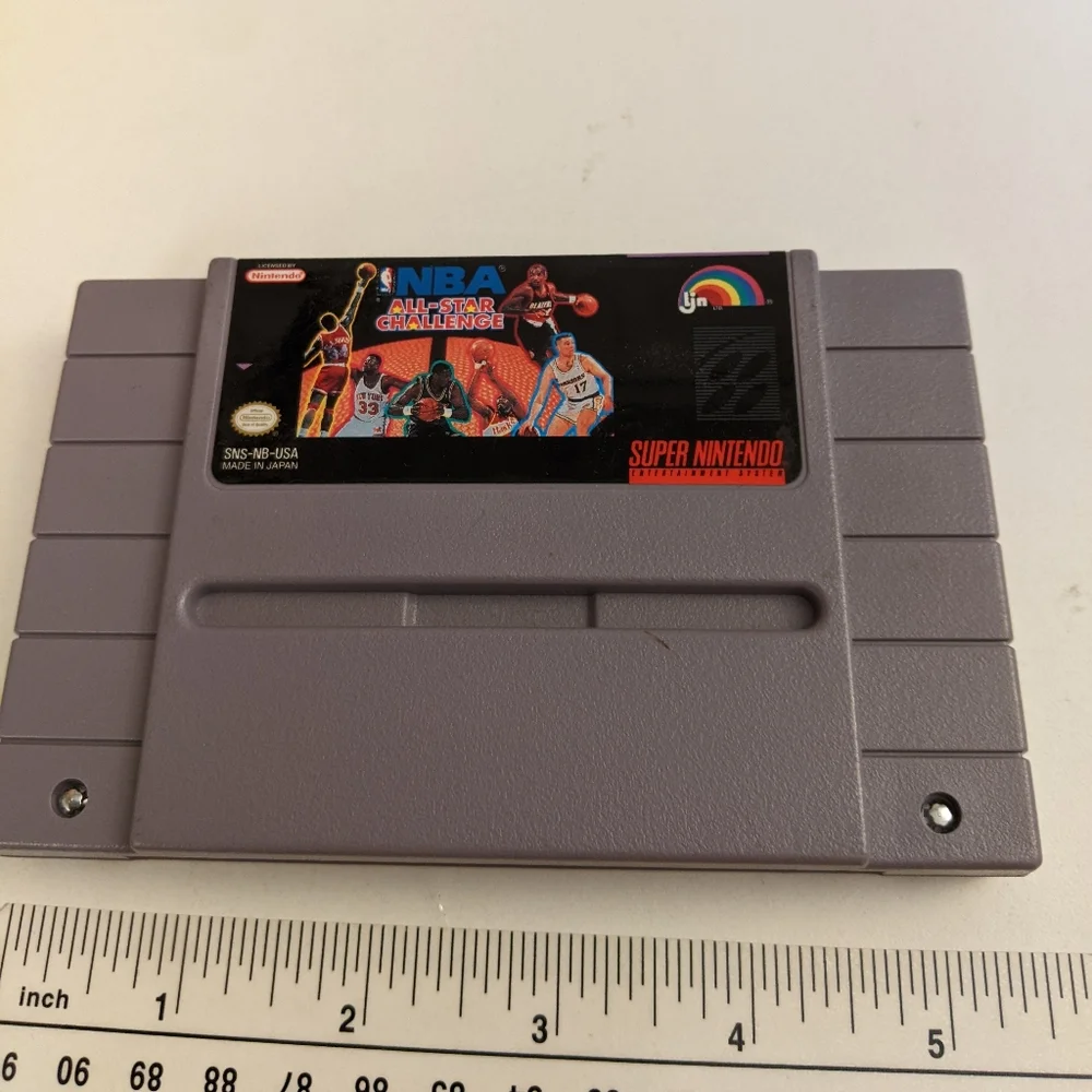 NBA All Star Challenge (Super Nintendo Entertainment System) - Tested